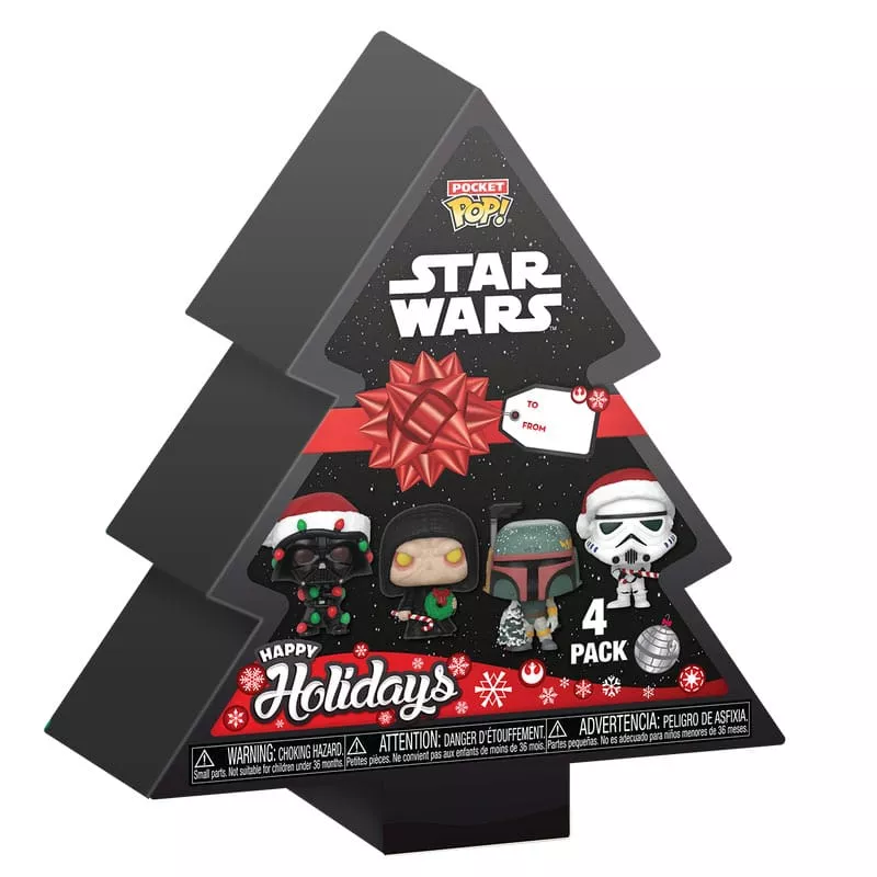 Star Wars Holiday 2024 Pocket POP! Vinyl Keychains 4-Pack Tree Holiday Box 4 cm Funko