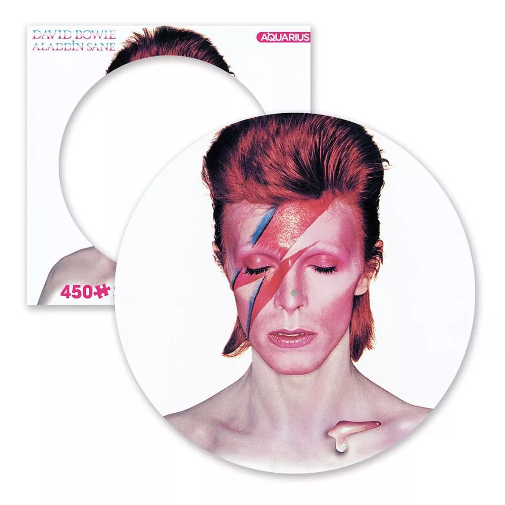 David Bowie: Aladdin Sane 450 Piece Picture Disc Jigsaw Puzzle NMR Distribution