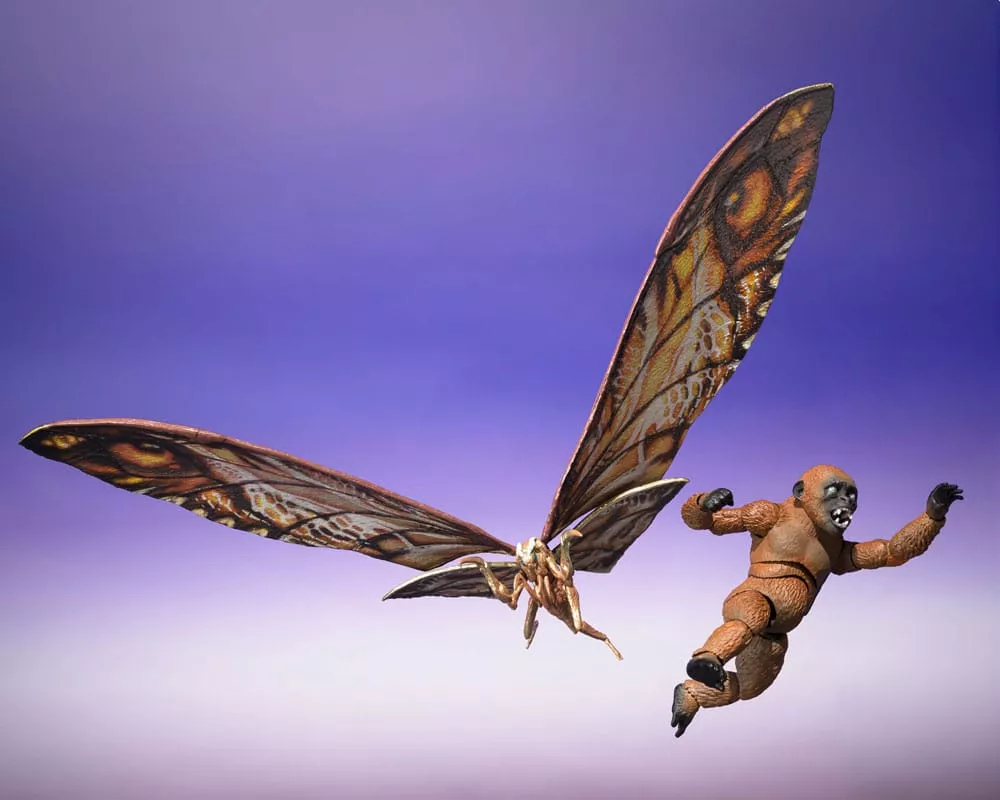 Godzilla x Kong: The New Empire S.H. Monster Arts Action Figures 2-Pack Suko & Mothra Bandai Tamashii Nations