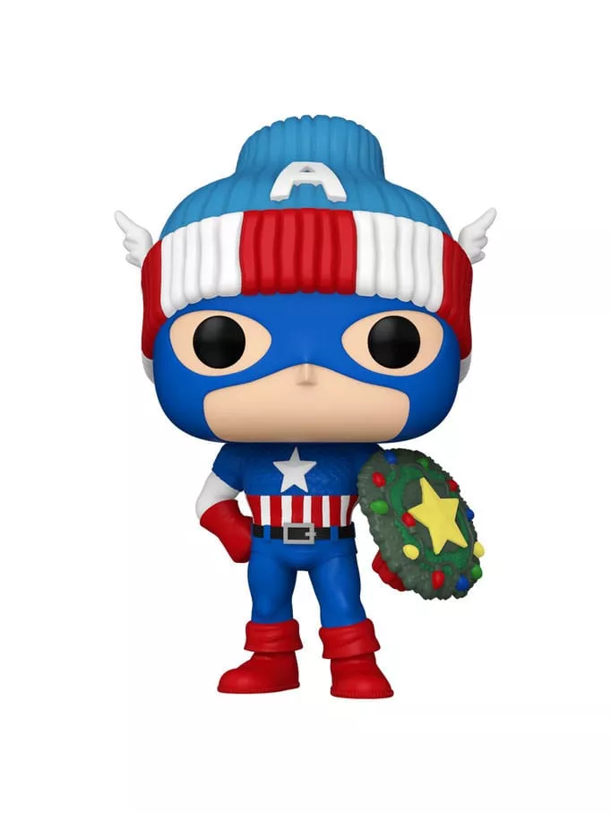 Marvel POP! Vinyl Figure Holiday Capt. America 9 cm Funko