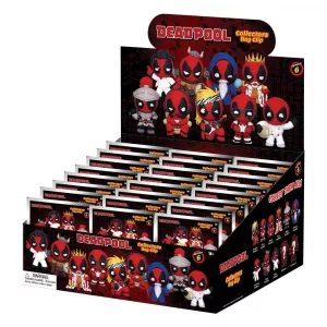 Marvel 3D PVC Bag Clips Deadpool Series 6 Display (24) Monogram Int.