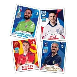 DFB Deutschland 2024 und die Besten aus Europa Sticker Collection Display (50) *German Version* Panini