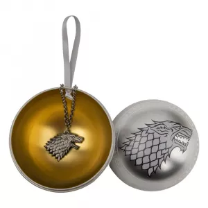 Game of Thrones tree ornment with Necklace Stark Cinereplicas