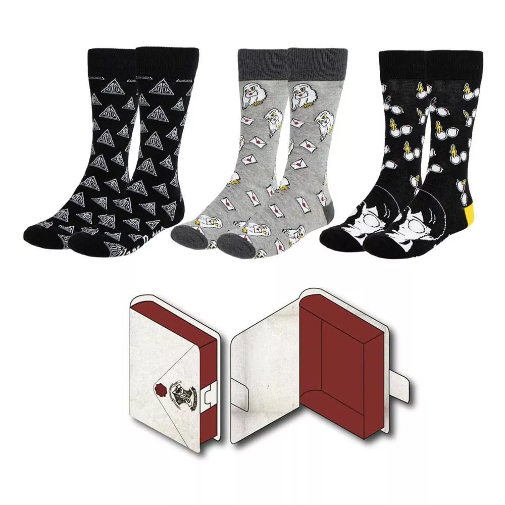 Harry Potter Socks 3-Pack 38-45 Cerdá