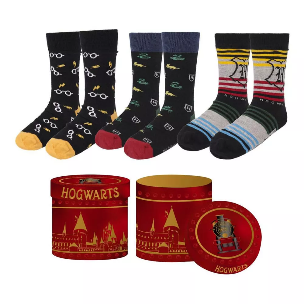 Harry Potter Socks 3-Pack Hogwarts 8-45 Cerdá