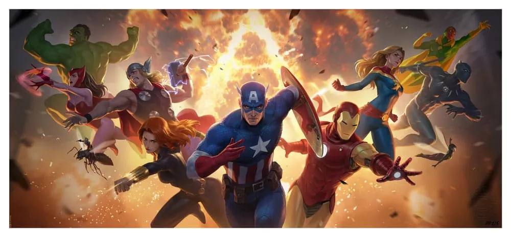 Marvel Art Print The Avengers Assemble 71 x 33 cm - unframed Sideshow Collectibles