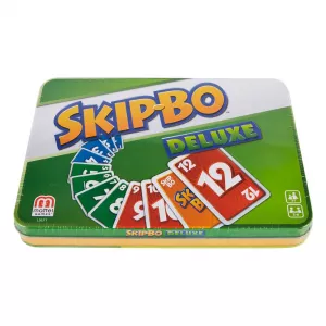 Skip-Bo Deluxe Card Game in Storage Tin Mattel