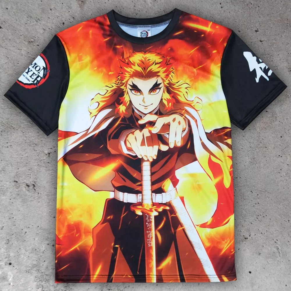 Demon Slayer: Kimetsu no Yaiba T-Shirt Kyojuro Rengoku Size XL POPbuddies