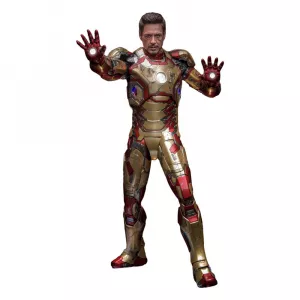 Iron Man 3 Movie Masterpiece Diecast Action Figure 1/6 Iron Man Mark XLII (2.0) Deluxe 32 cm Hot Toys