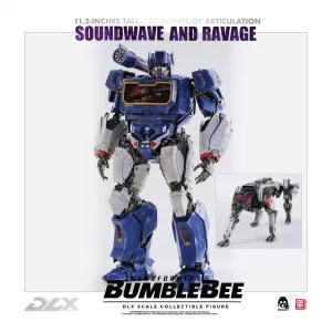 Transformers Bumblebee DLX Action Figure 2-Pack 1/6 Soundwave & Ravage 28 cm ThreeZero