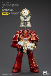 Warhammer The Horus Heresy Action Figure 1/18 Thousand Sons Legion MK IV Tactical Squad Legionary with Legion Vexilla 12 cm Joy Toy (CN)