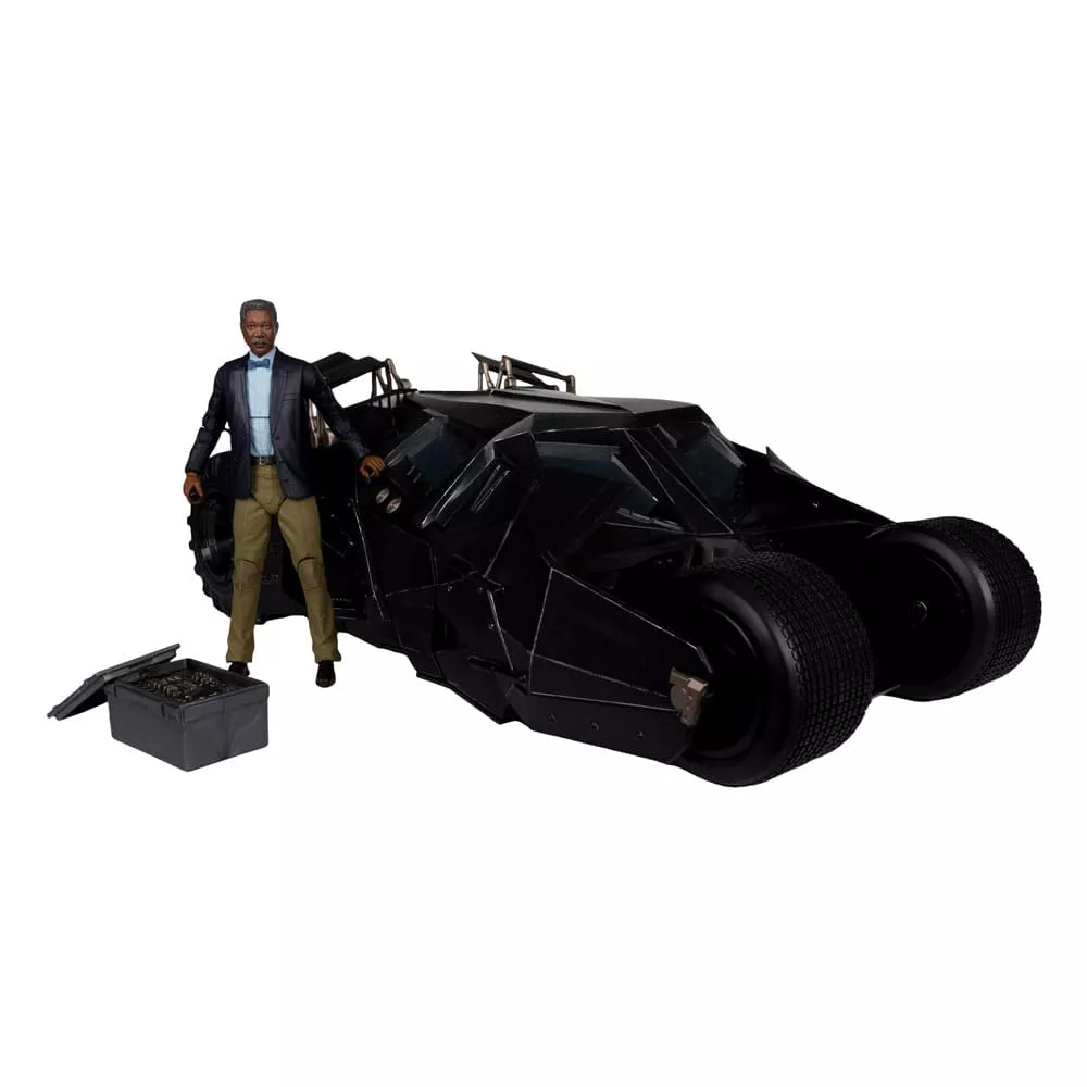 DC Multiverse Vehicle Tumbler with Lucuis Fox (The Dark Knight) (Gold Label) - Damaged packaging McFarlane Toys