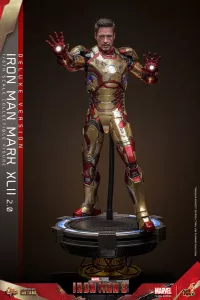 Iron Man 3 Movie Masterpiece Diecast Action Figure 1/6 Iron Man Mark XLII (2.0) Deluxe 32 cm Hot Toys