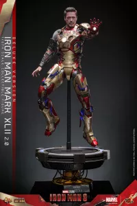 Iron Man 3 Movie Masterpiece Diecast Action Figure 1/6 Iron Man Mark XLII (2.0) Deluxe 32 cm Hot Toys