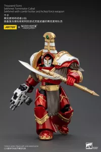 Warhammer The Horus Heresy Action Figure 1/18 Thousand Sons Sekhmet Terminator Cabal Sekhmet with Combi-Bolter and Achea Force Weapon 14 cm Joy Toy (CN)