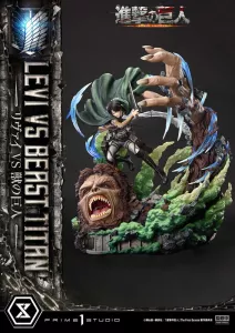 Attack on Titan Ultimate Premium Masterline Series Statue 1/4 Levi Versus Beast Titan 73 cm Prime 1 Studio