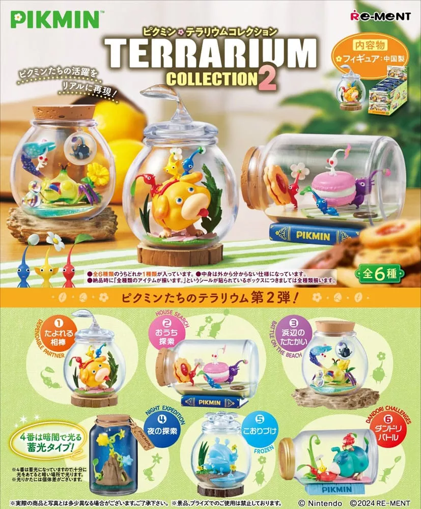 Pikmin Mini Figures 6 cm Terrarium Collection 2 Display (6) Re-Ment