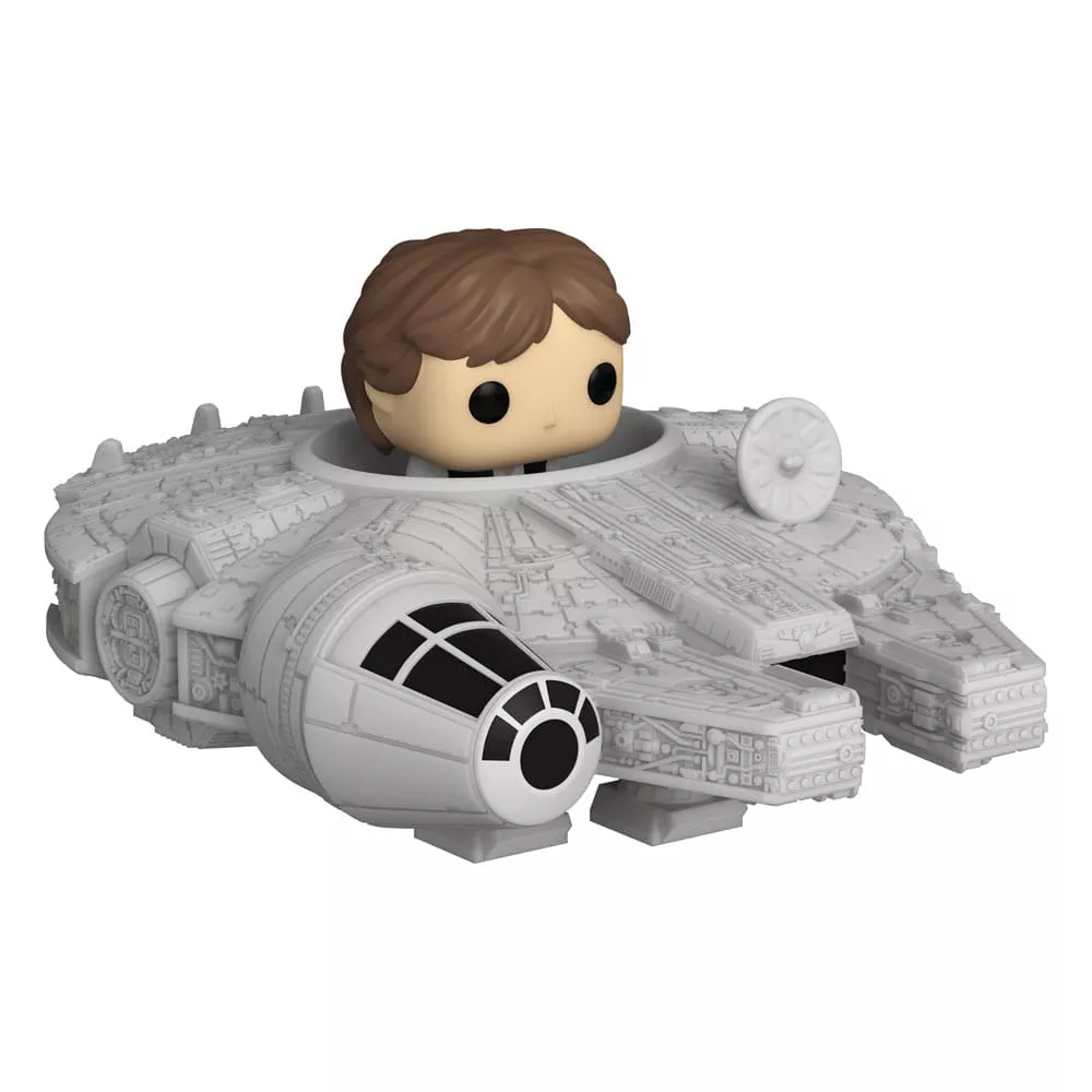 Star Wars Bitty POP! Rides Vinyl Figure Display Han Solo w/Millenium Falcon 2,5 cm Funko