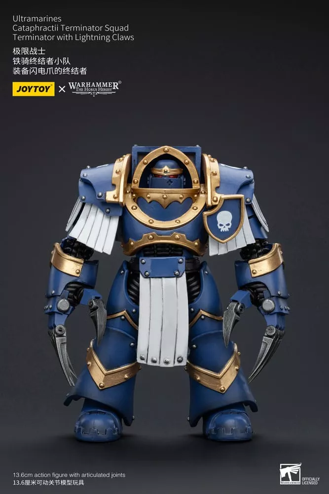 Warhammer The Horus Heresy Action Figure 1/18 Ultramarines Cataphractii Terminator Squad Terminator with Lightning Claws 14 cm Joy Toy (CN)