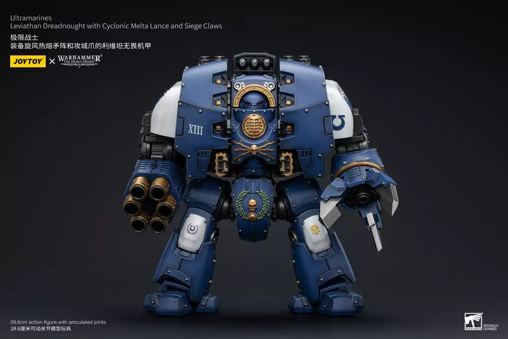 Warhammer The Horus Heresy Action Figure 1/18 Ultramarines Leviathan Dreadnought with Cyclonic Melta Lance And Siege Claws 29 cm Joy Toy (CN)