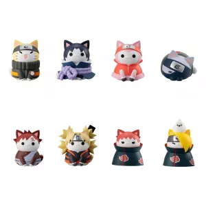 Naruto Shippuden Mega Cat Project Trading Figure 3 cm Nyaruto! Ver. Battle with Akatsuki Assortment (8) Megahouse