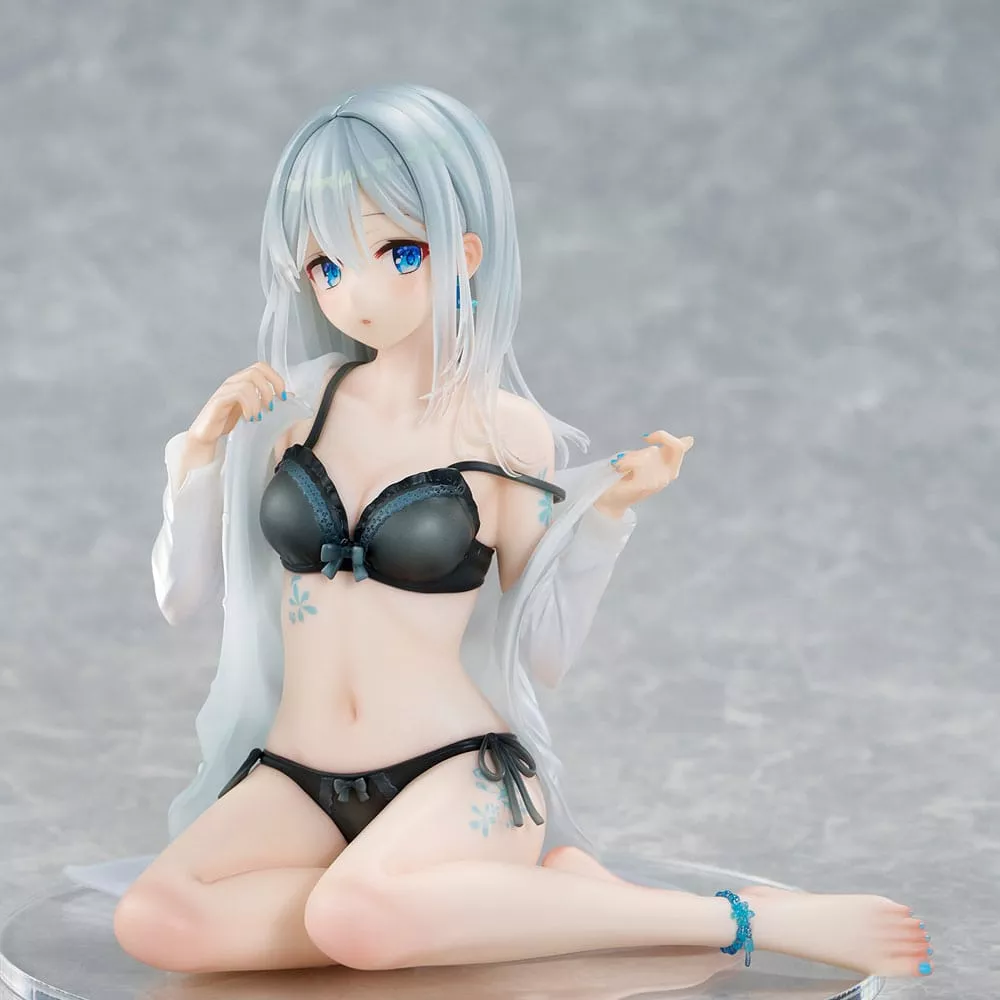 Original Character PVC Statue 1/7 Silver-Haired Girl Sky Blue Morning Special Outfit Ver. by Fuumi Illustration 16 cm Union Creative