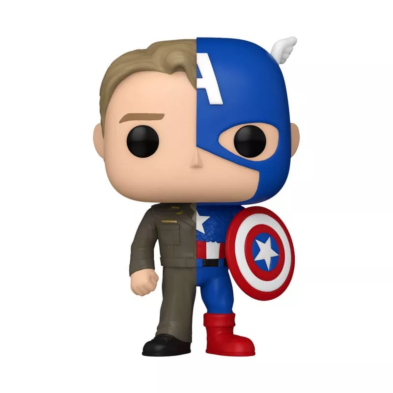 Marvel POP! Vinyl Figure Split- Captain A/Steve R 9 cm Funko