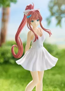 Doki Doki Literature Club! Pop Up Parade PVC Statue Monika: White Dress Ver. 18 cm Good Smile Company