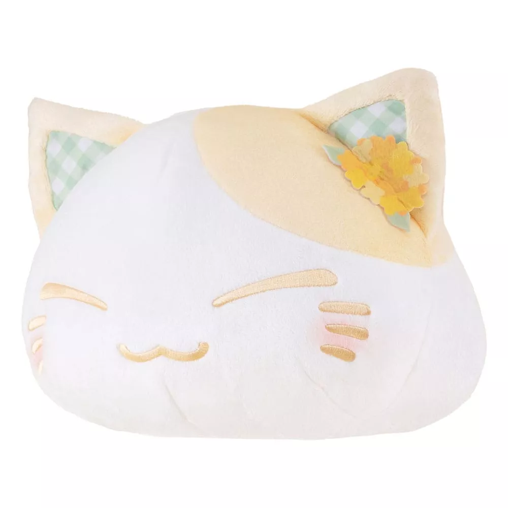 Nemuneko Cat Plush Figure Rape Flower Pattern Ear Decoration Yellow Color Ver. 30 cm Furyu