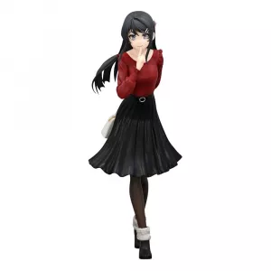 Rascal Does Not Dream of Bunny Girl Senpai Trio-Try-iT PVC Statue Mai Sakurajima Winter Outfit Ver. 21 cm Furyu