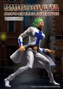 JoJo's Bizarre Adventure Part 5 Golden Wind Statue Legend PVC Statue Cioccolata 17 cm Medicos Entertainment