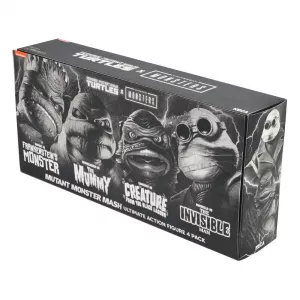 Universal Monsters x Teenage Mutant Ninja Turtles Action Figures 4-Pack Turtles Black & White 18 cm NECA