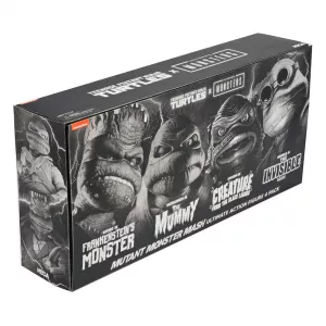 Universal Monsters x Teenage Mutant Ninja Turtles Action Figures 4-Pack Turtles Black & White 18 cm NECA