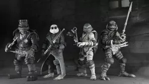 Universal Monsters x Teenage Mutant Ninja Turtles Action Figures 4-Pack Turtles Black & White 18 cm NECA