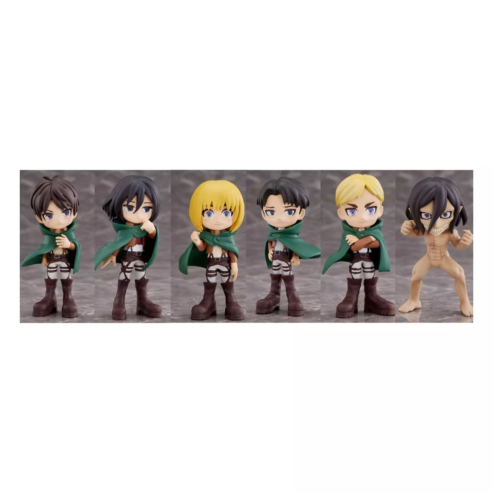 Attack On Titan Anime Series Mini Figures 9 cm Display (6) YuMe Toys