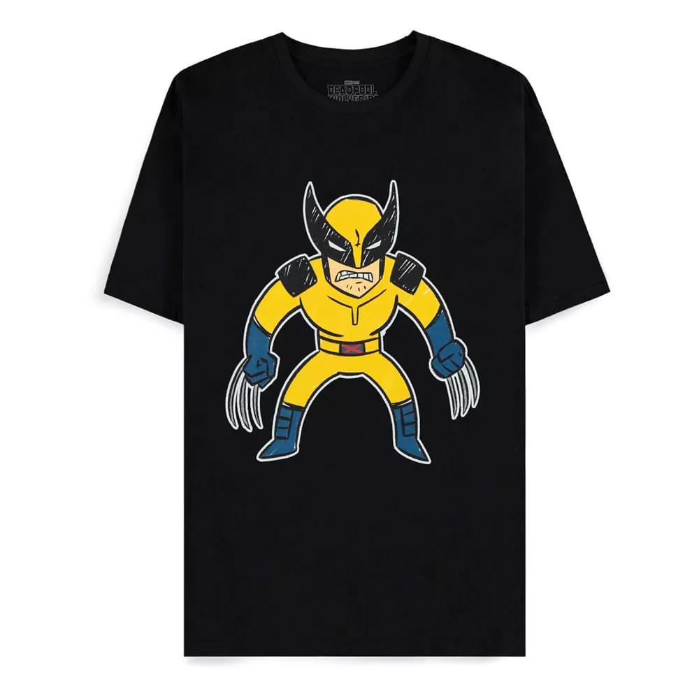 Deadpool T-Shirt Wolverine Kids Drawing Size L Difuzed