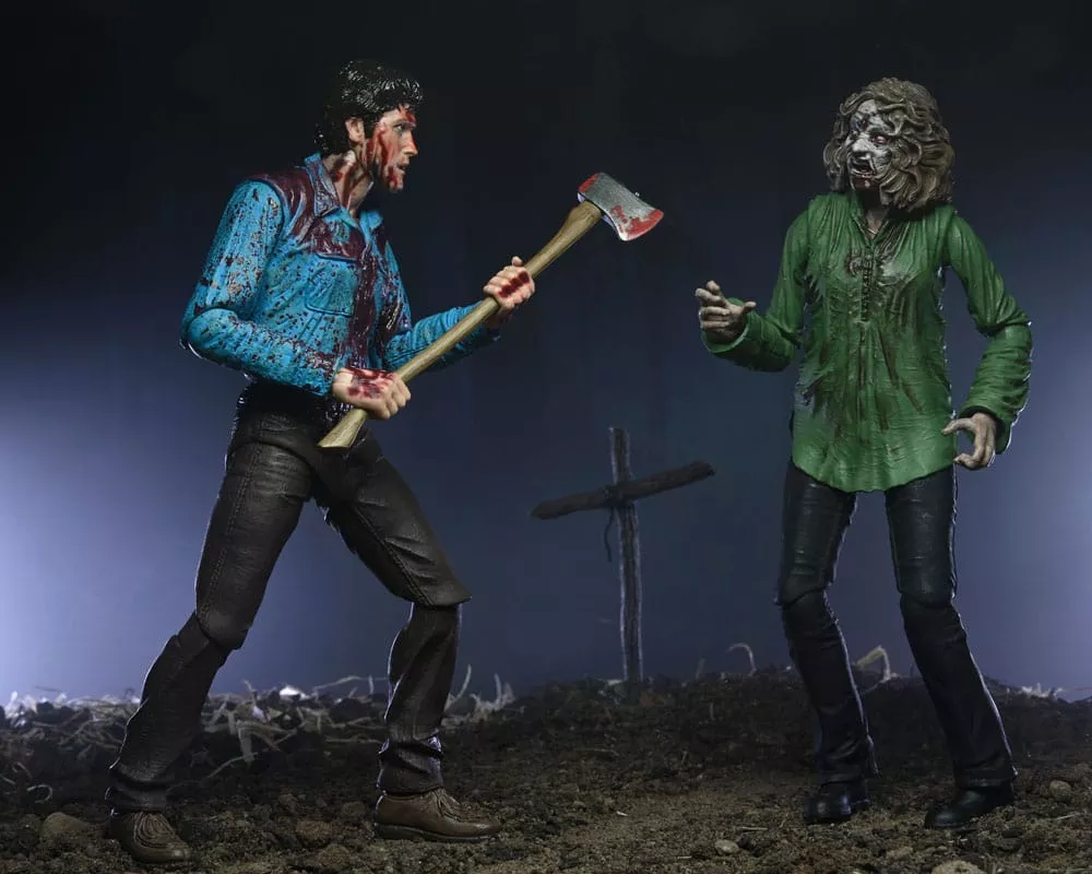 Evil Dead Ultimate Action Figure 2-Pack Bloody Ash & Cheryl Williams 18 cm NECA