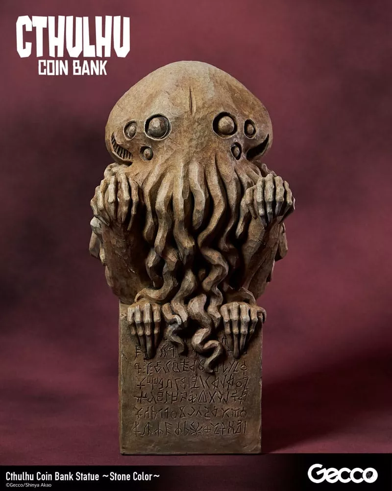 H.P. Lovecraft Cthulhu Mythos Coin Bank Statue Cthulhu (Stone Color) 24 cm Gecco