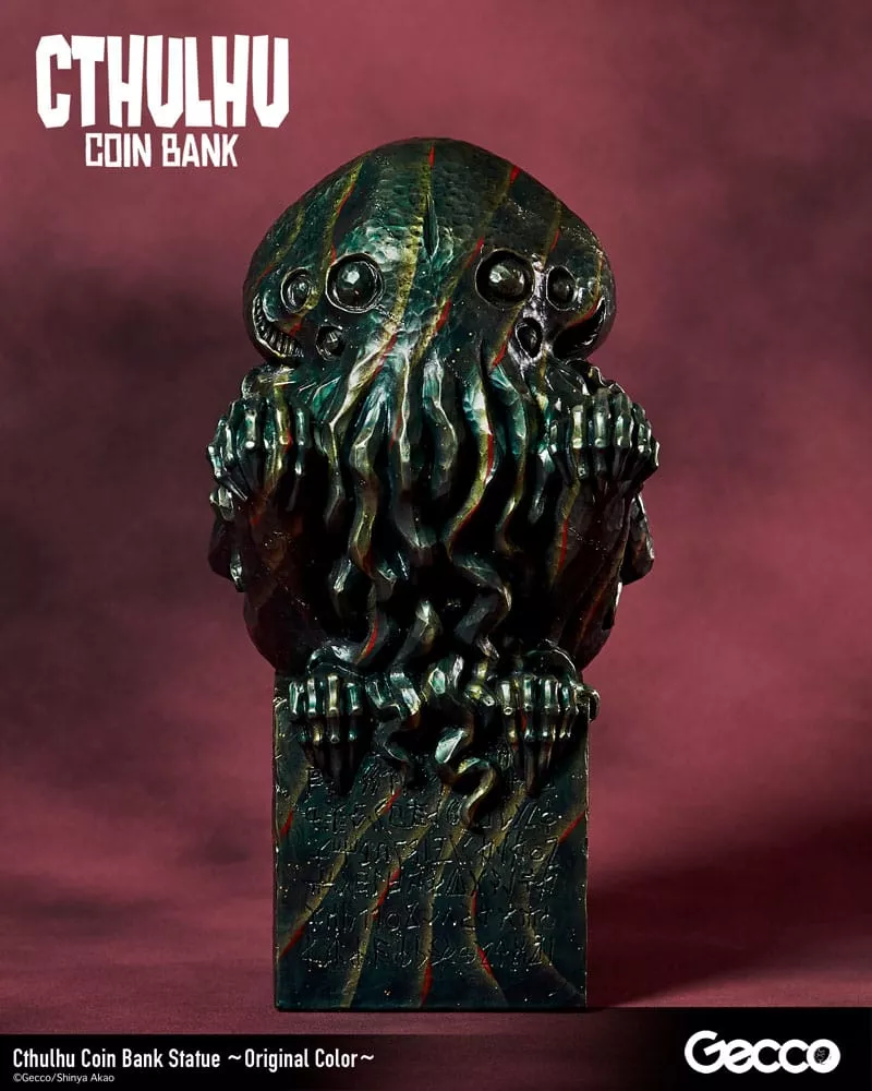 H.P. Lovecraft Cthulhu Mythos Coin Bank Statue Cthulhu (Original Color) 24 cm Gecco