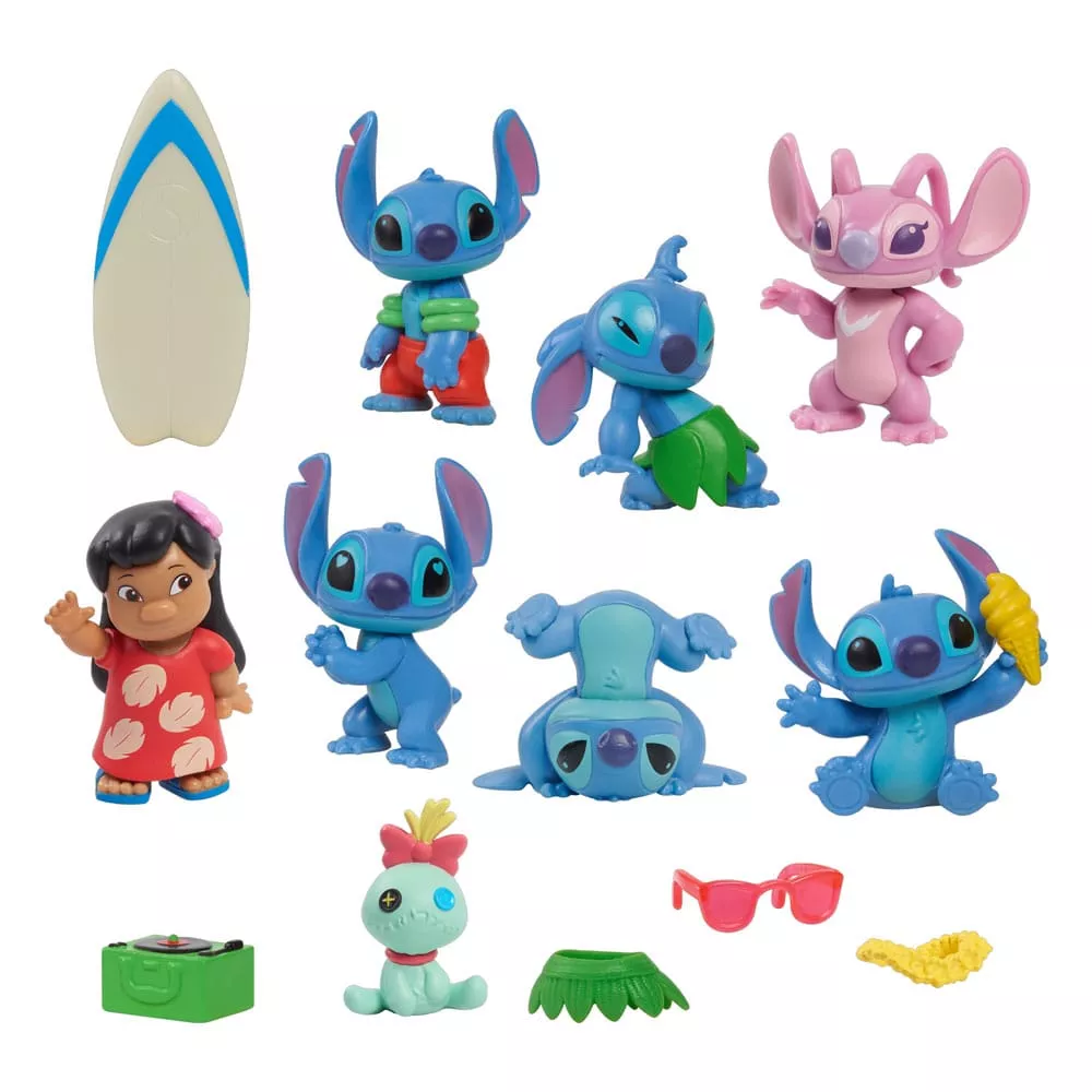 Lilo & Stitch Mini Figure 8-Pack Stitch Deluxe Figure Set 7 cm Just Play