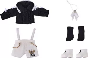 Nendoroid Accessories for Nendoroid Doll Figures Outfit Set: Suspender Shorts Set (Black & White)