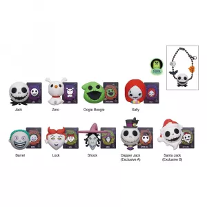 Nightmare before Christmas Charm 3D PVC Bag Clips Display (24) Monogram Int.