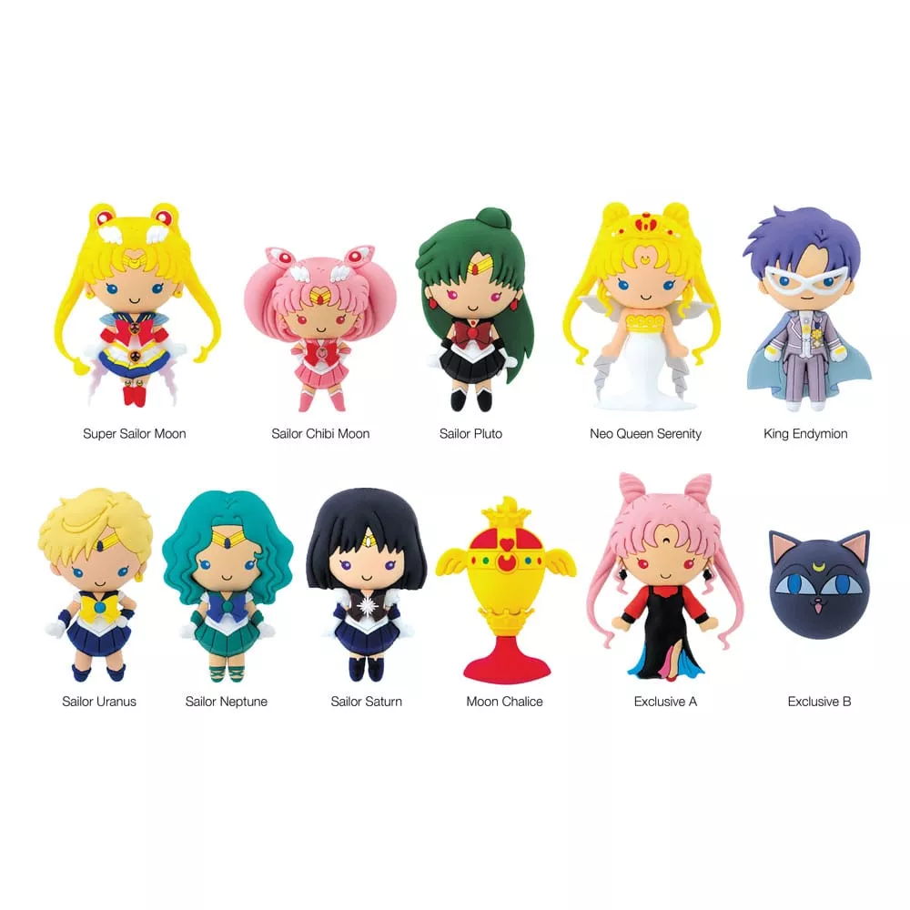 Sailor Moon 3D PVC Bag Clips Series 4 Display (24) Monogram Int.