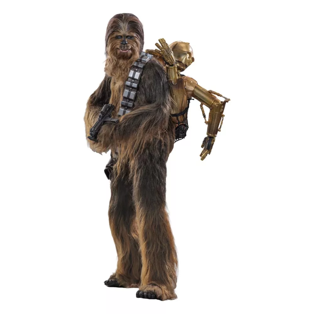 Star Wars Episode V Movie Masterpiece Action Figure 1/6 Chewbacca with Disassembled C-3PO 36 cm Hot Toys