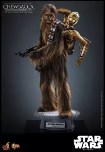 Star Wars Episode V Movie Masterpiece Action Figure 1/6 Chewbacca with Disassembled C-3PO 36 cm Hot Toys