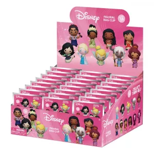 Disney Girls Power 3D PVC Bag Clips Posters Series 57 Display (24) Monogram Int.