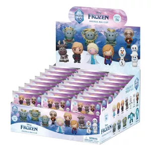 Frozen 3D PVC Bag Clips 10th Anniversary Series 59 Display (24) Monogram Int.