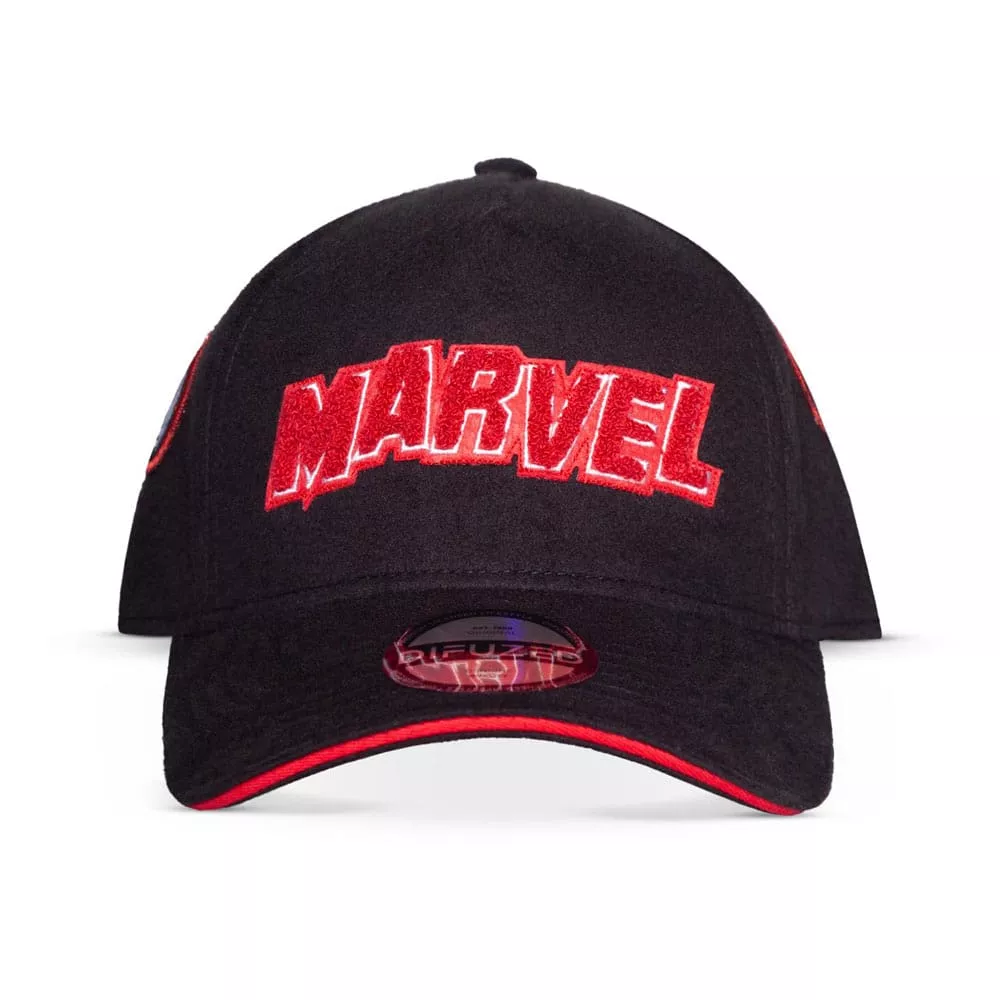 Marvel Baseball Cap Logo Red & White Difuzed