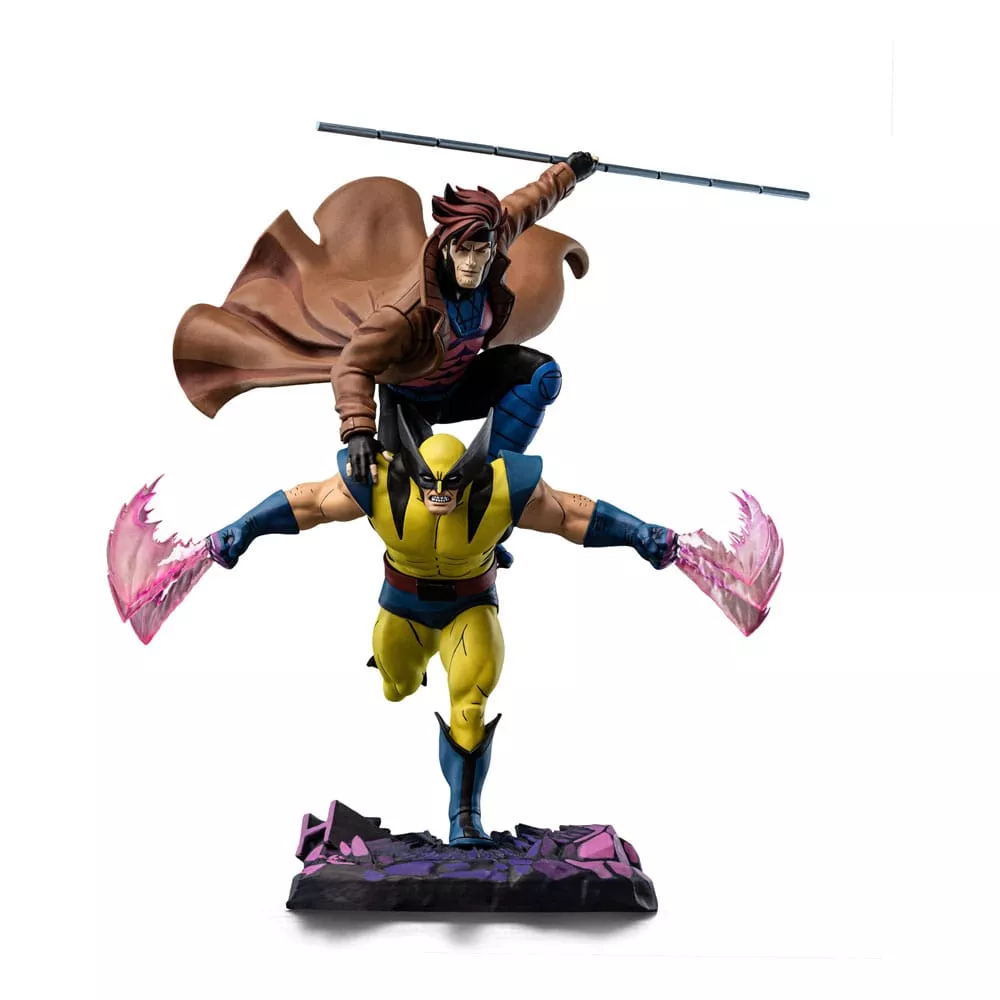 Marvel Deluxe Art Scale Statue 1/10 X-Men´97 Gambit & Wolverine 29 cm Iron Studios