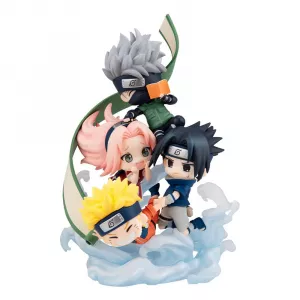 Naruto Shippuden FigUnity PVC Mini Statue Gather here, Team 7 13 cm (with gift) Megahouse